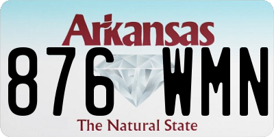 AR license plate 876WMN