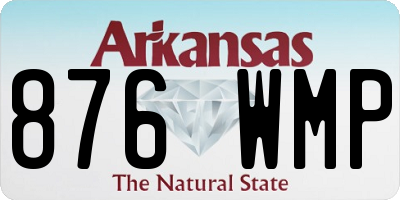 AR license plate 876WMP