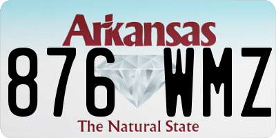 AR license plate 876WMZ