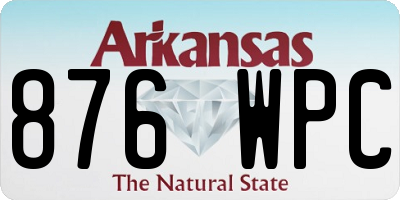 AR license plate 876WPC