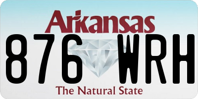 AR license plate 876WRH