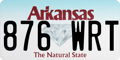 AR license plate 876WRT