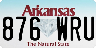 AR license plate 876WRU