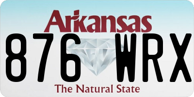 AR license plate 876WRX