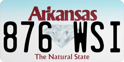 AR license plate 876WSI