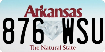 AR license plate 876WSU