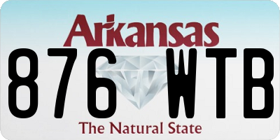 AR license plate 876WTB