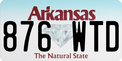 AR license plate 876WTD