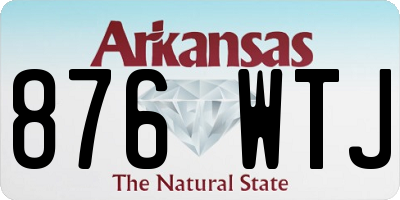 AR license plate 876WTJ