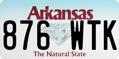 AR license plate 876WTK