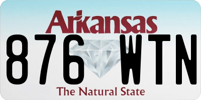 AR license plate 876WTN