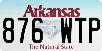 AR license plate 876WTP