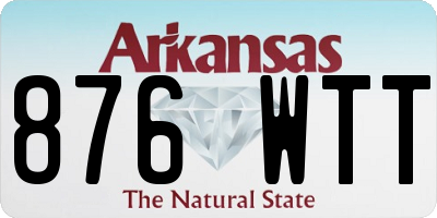 AR license plate 876WTT