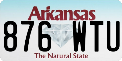 AR license plate 876WTU