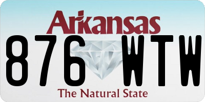 AR license plate 876WTW