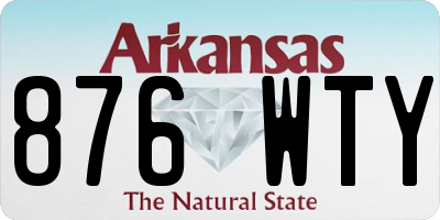 AR license plate 876WTY