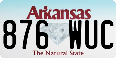AR license plate 876WUC