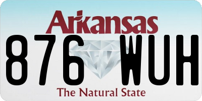 AR license plate 876WUH