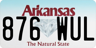 AR license plate 876WUL