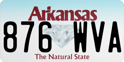 AR license plate 876WVA