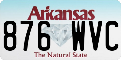 AR license plate 876WVC