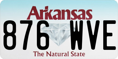 AR license plate 876WVE