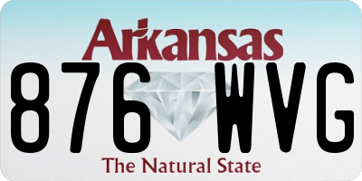 AR license plate 876WVG