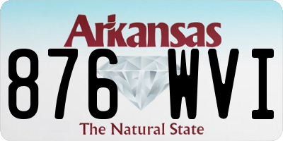 AR license plate 876WVI