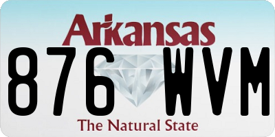 AR license plate 876WVM