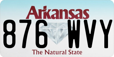 AR license plate 876WVY