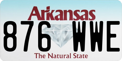 AR license plate 876WWE