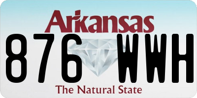 AR license plate 876WWH