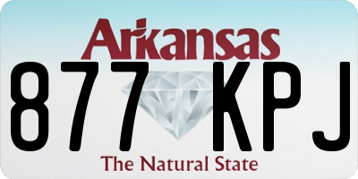 AR license plate 877KPJ