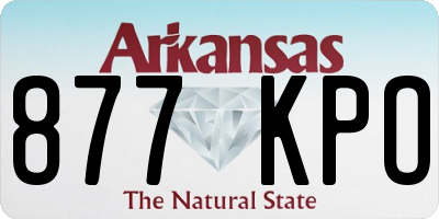 AR license plate 877KPO