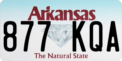 AR license plate 877KQA