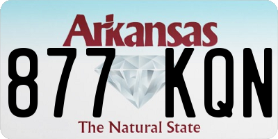 AR license plate 877KQN