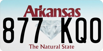 AR license plate 877KQO