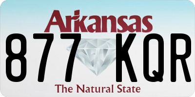 AR license plate 877KQR