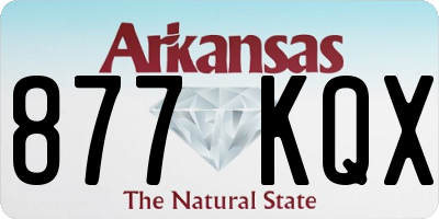 AR license plate 877KQX