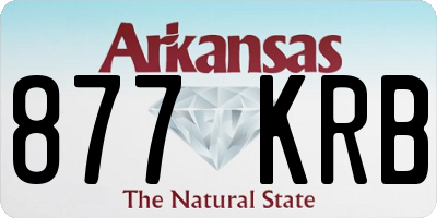 AR license plate 877KRB