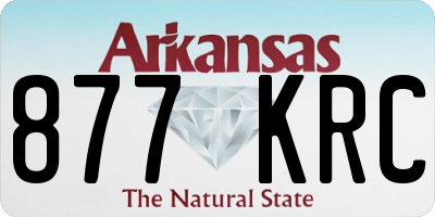 AR license plate 877KRC
