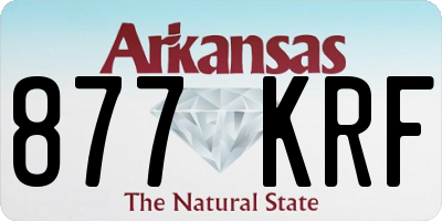 AR license plate 877KRF