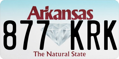 AR license plate 877KRK