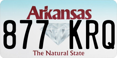 AR license plate 877KRQ