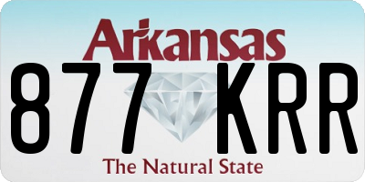 AR license plate 877KRR
