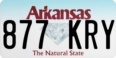 AR license plate 877KRY