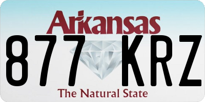 AR license plate 877KRZ