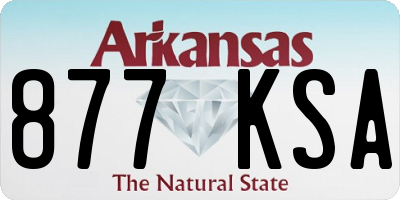 AR license plate 877KSA