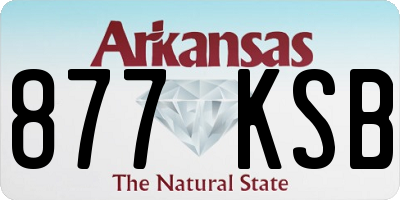 AR license plate 877KSB