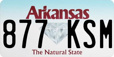 AR license plate 877KSM